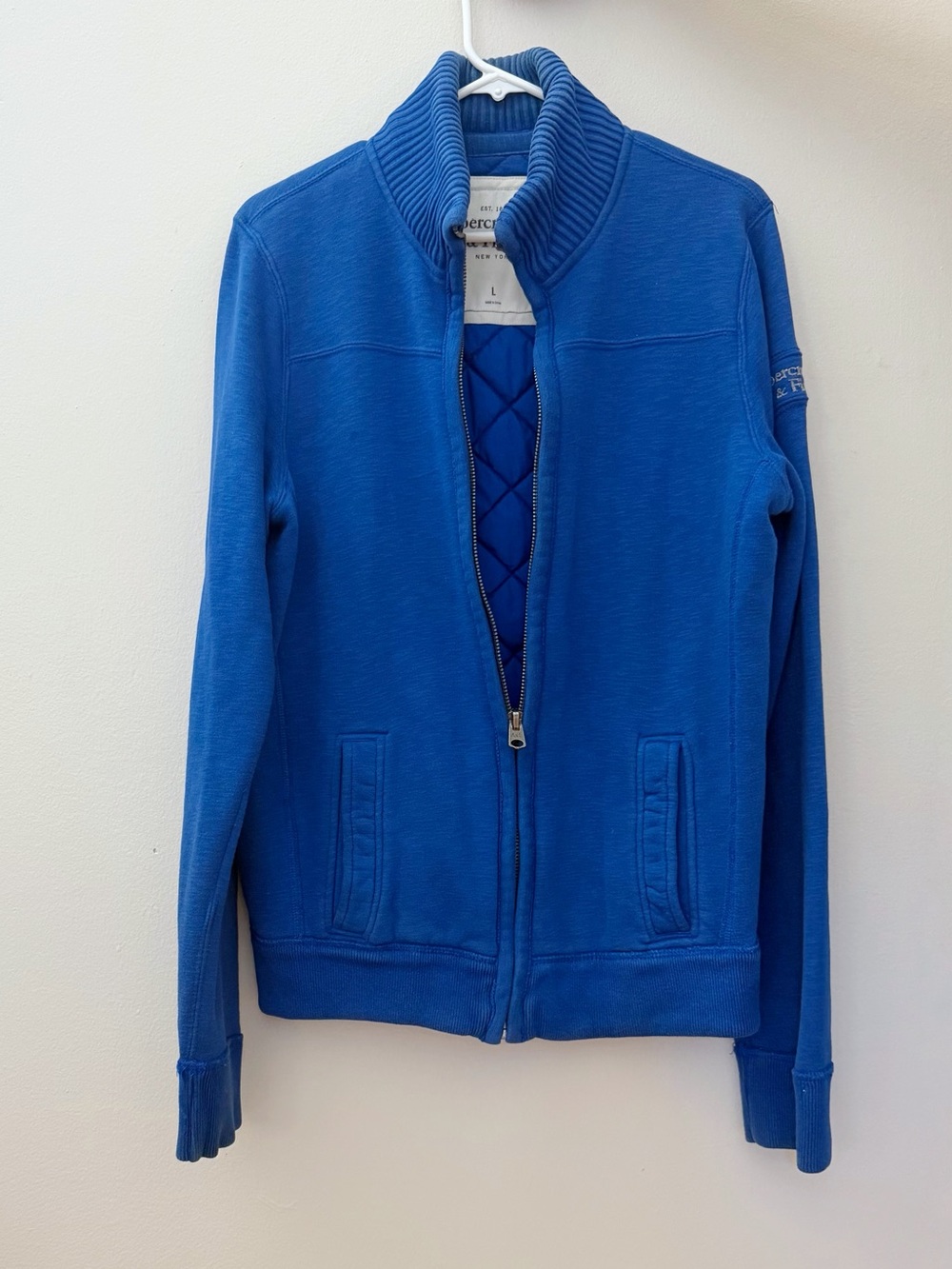 Abercrombie & Fitch Royal Blue Bomber Jacket L